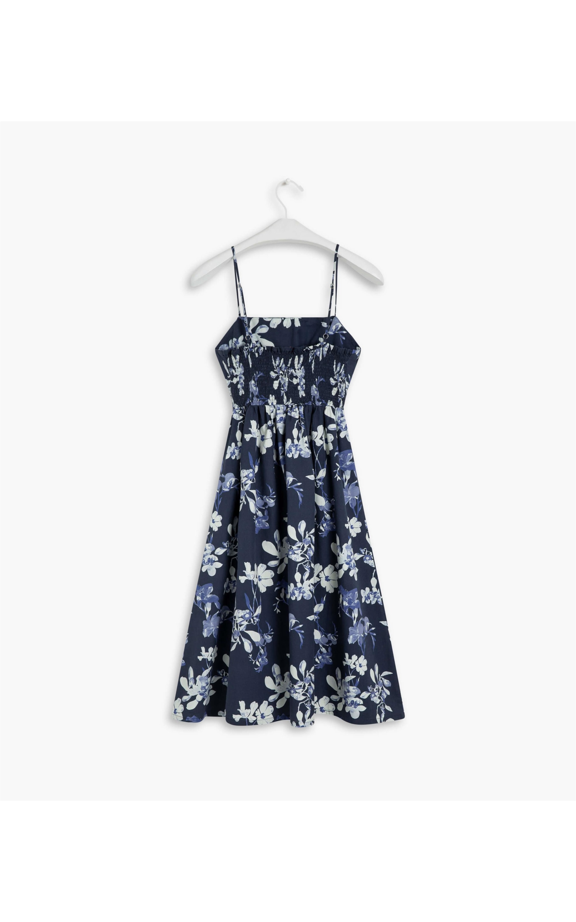 Vestido Tibau Est Sphere Flower Algodao Marinho
