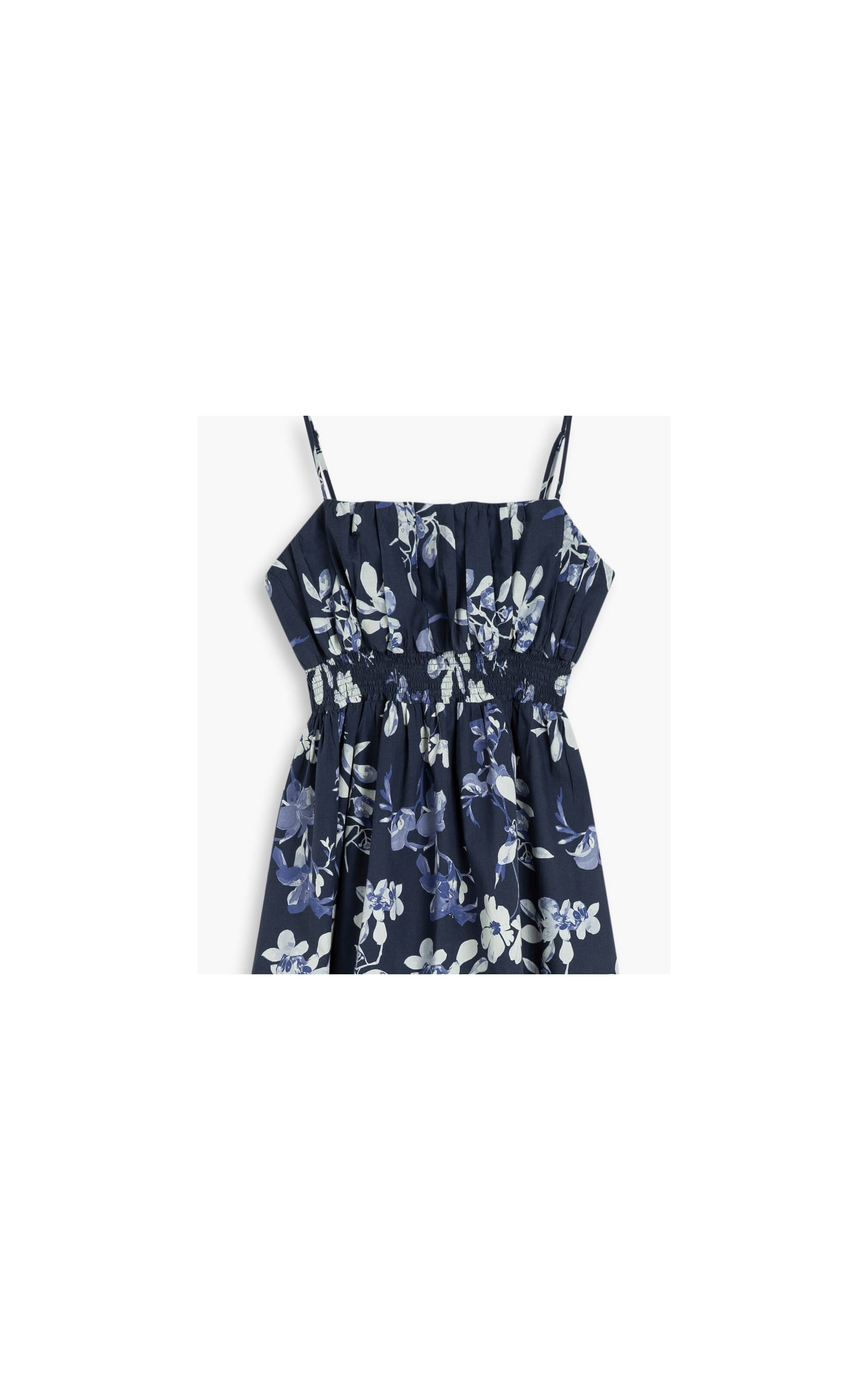 Vestido Tibau Est Sphere Flower Algodao Marinho