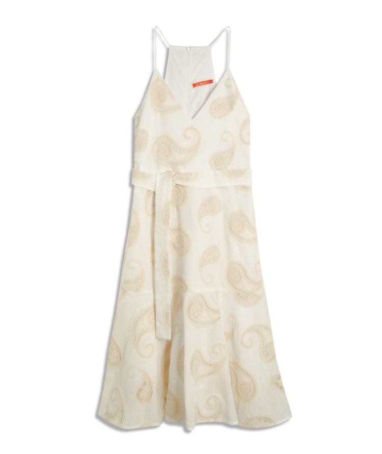 Vestido Trindade Bordado Off White