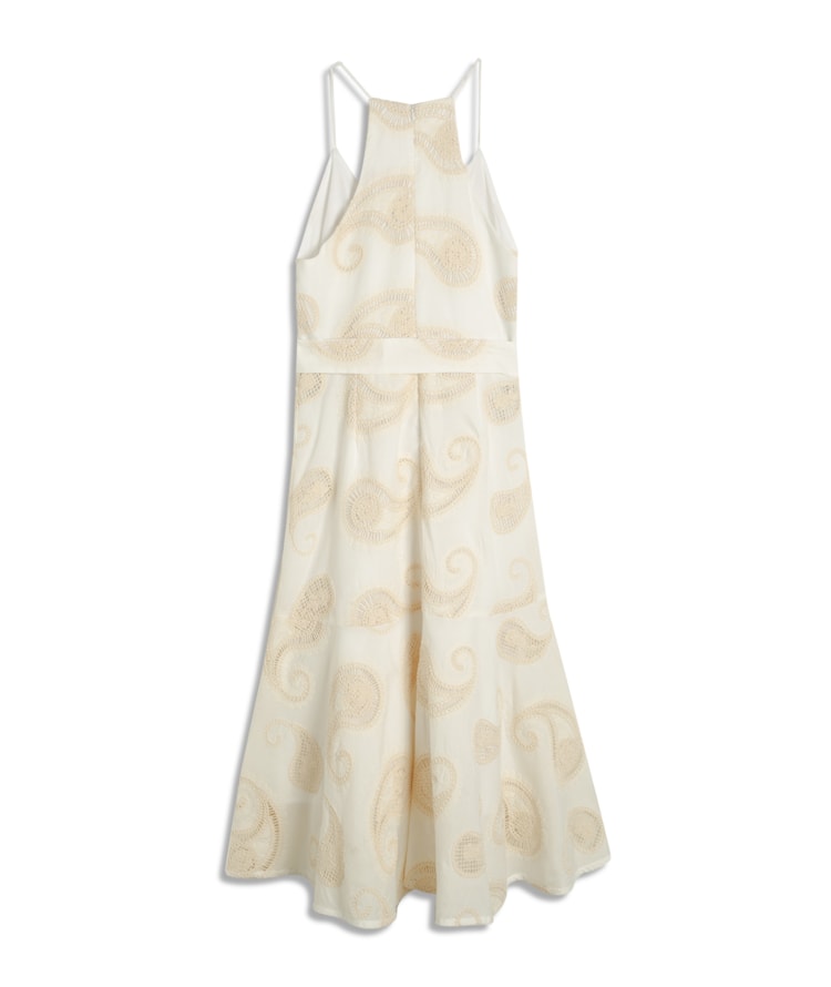 Vestido Trindade Bordado Off White