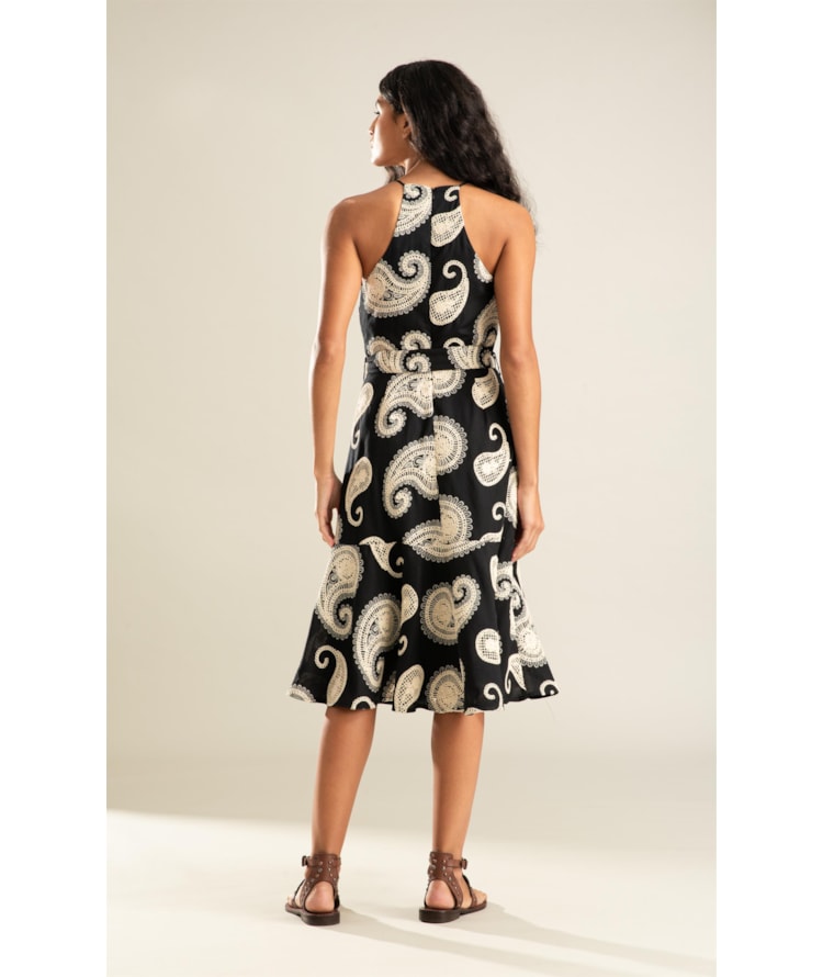 Vestido Trindade Bordado Preto