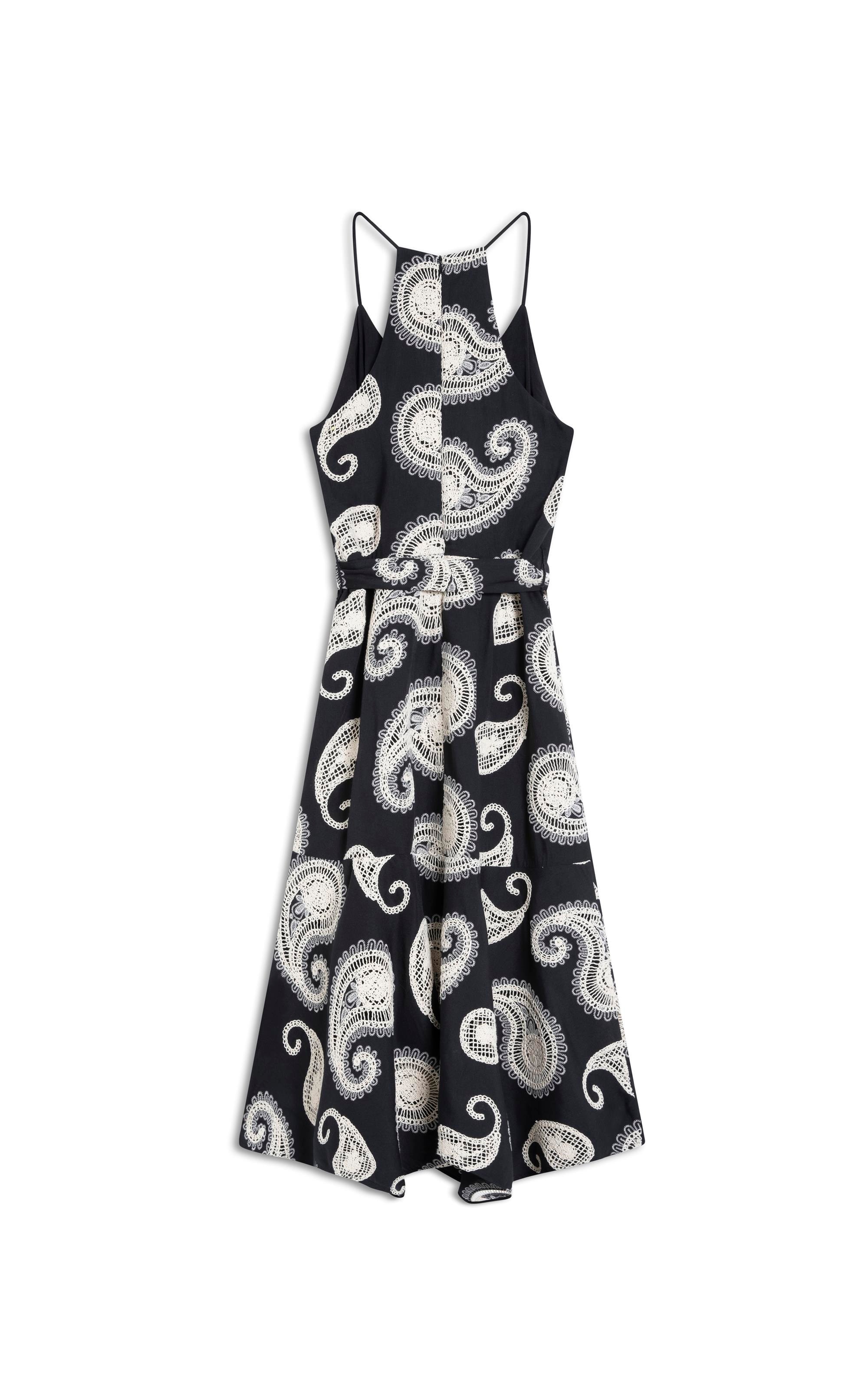 Vestido Trindade Bordado Preto