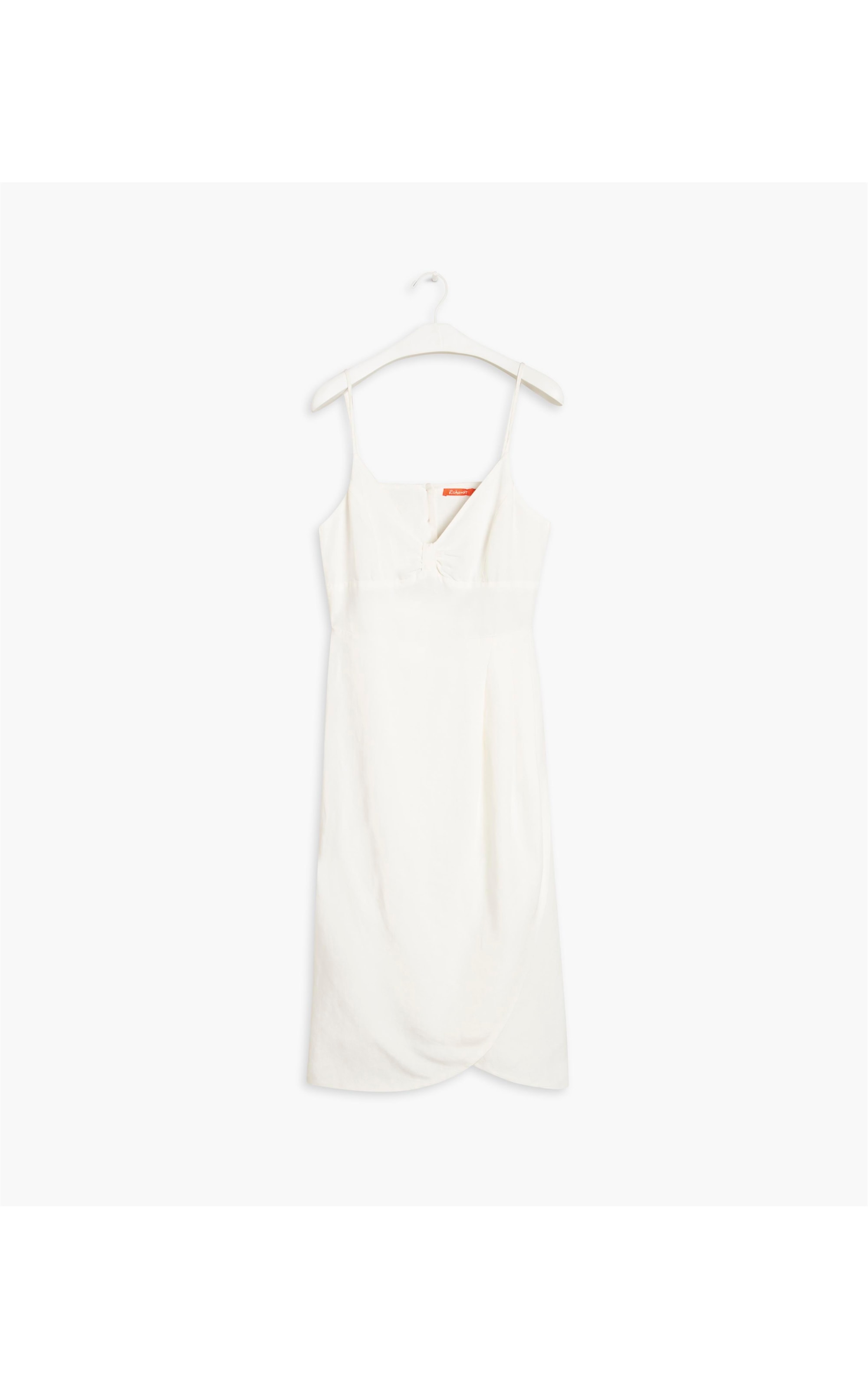 Vestido Tulipa Linho C/ Vicose Liso Off White