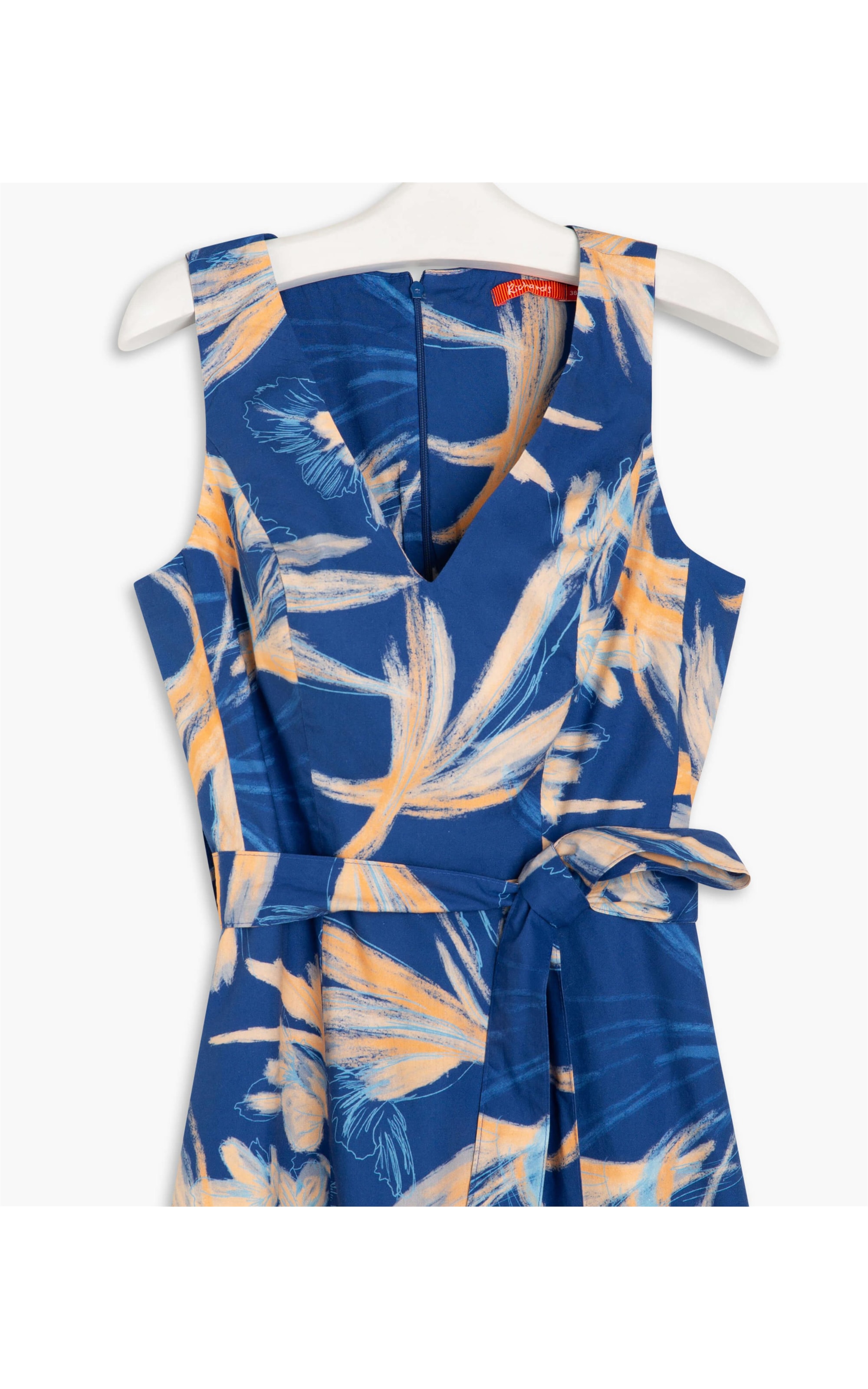 Vestido Vero Algodão Est Garden Lines Azul Bic