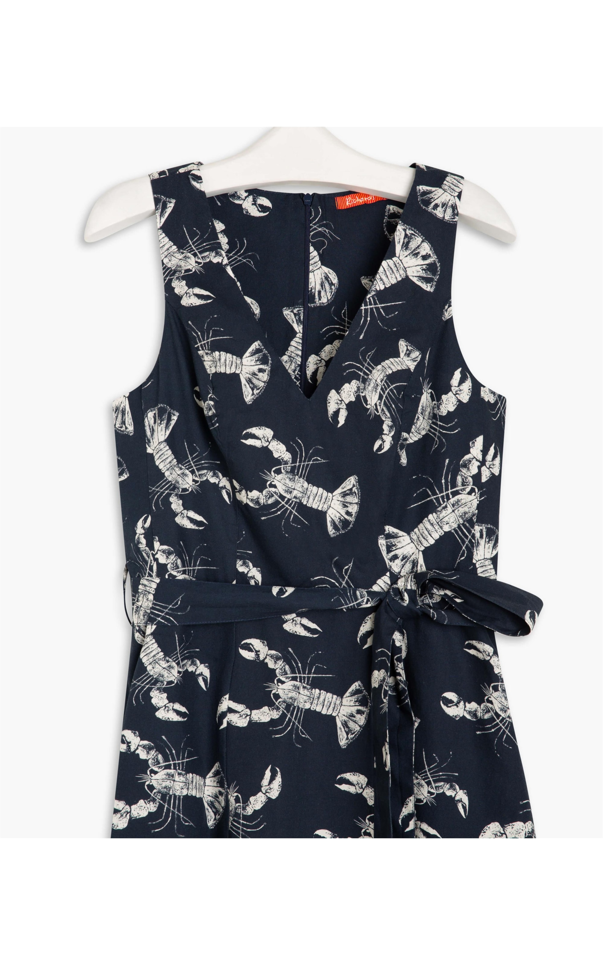 Vestido Vero Algodão Est Lobster Dark Navy