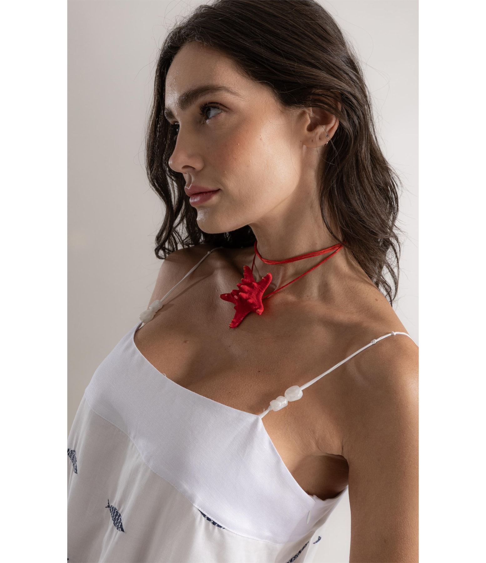 Vestido Vick Bordado Off White