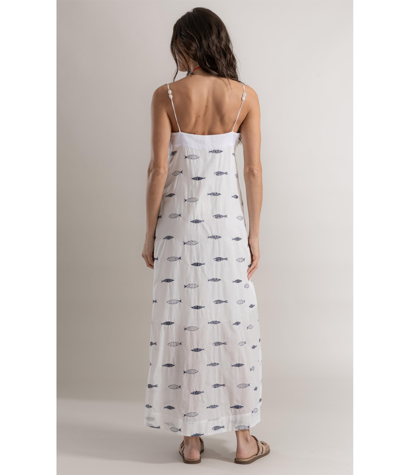 Vestido Vick Bordado Off White