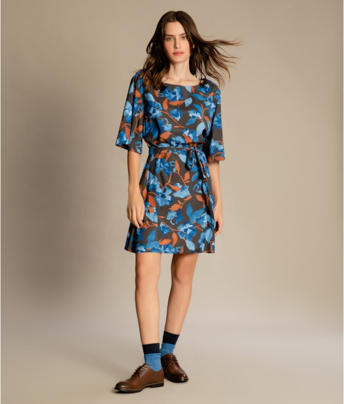 Vestido Vita Viscose Est Bach Charcoal
