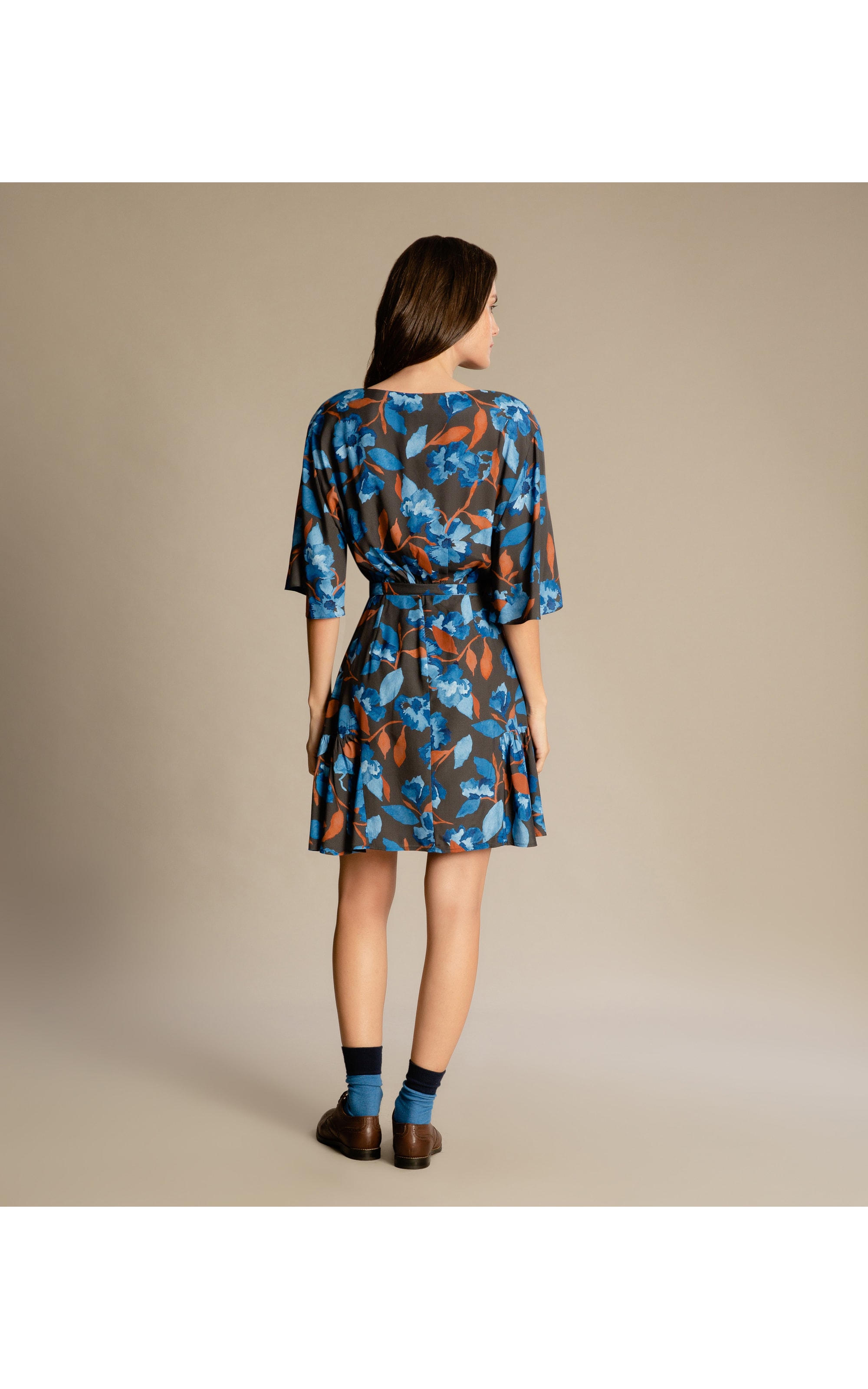 Vestido Vita Viscose Est Bach Charcoal