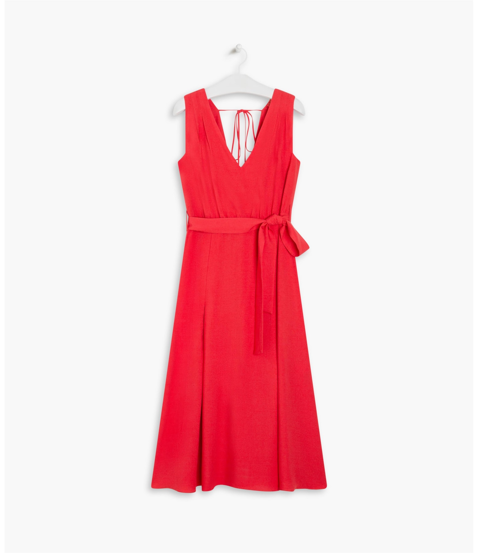 Vestido Wendy Viscose Liso Vermelho