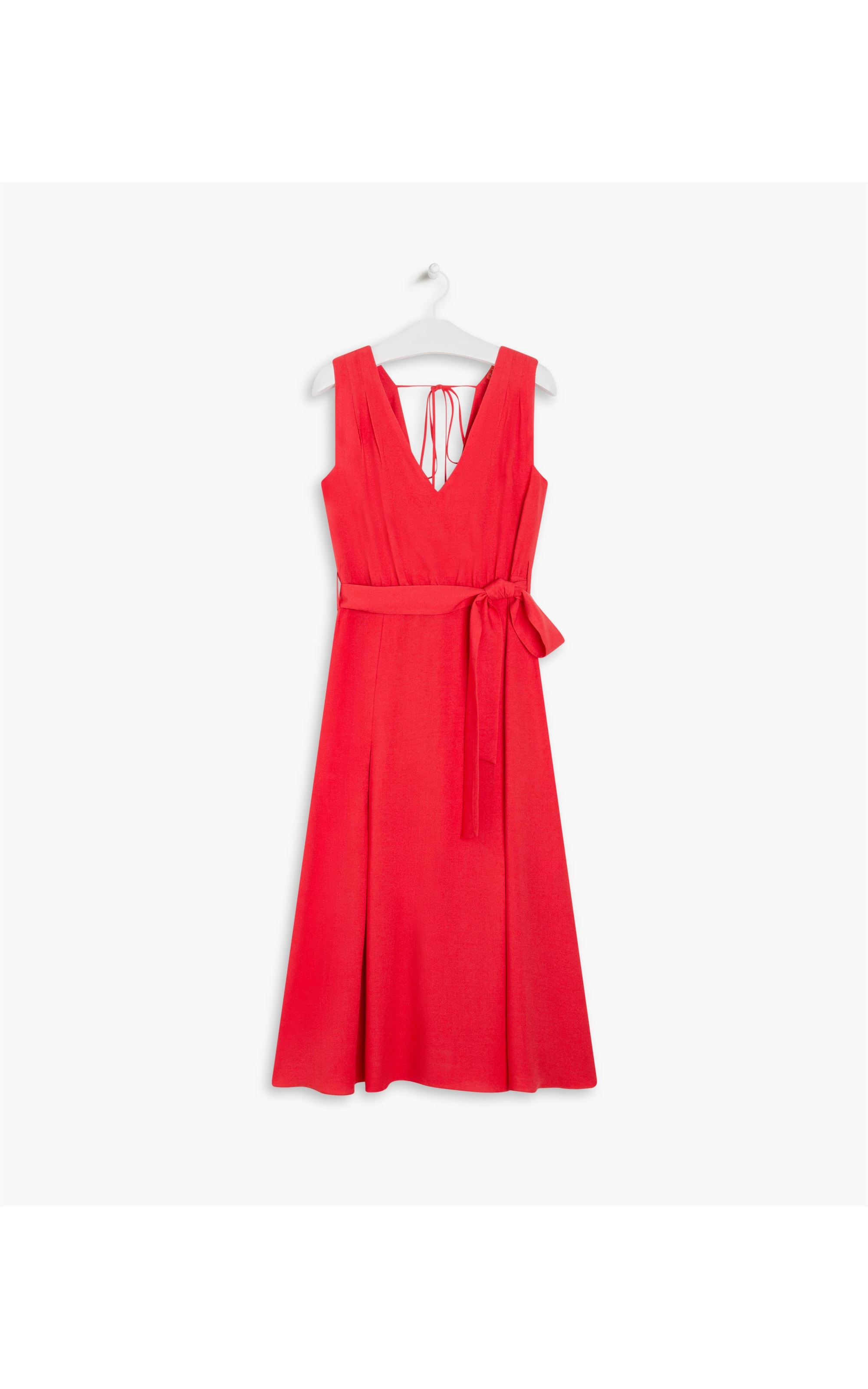 Vestido Wendy Viscose Liso Vermelho