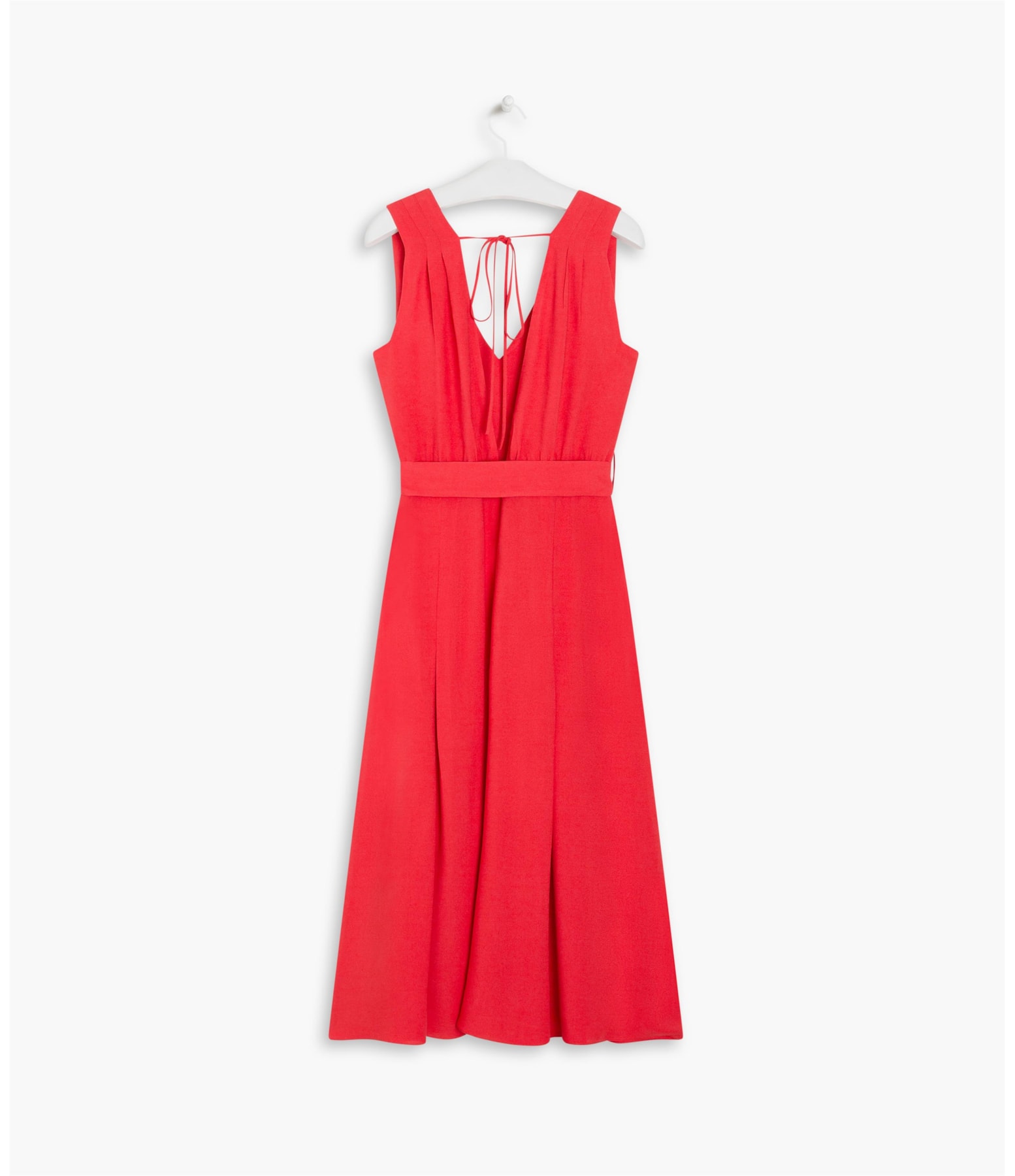 Vestido Wendy Viscose Liso Vermelho