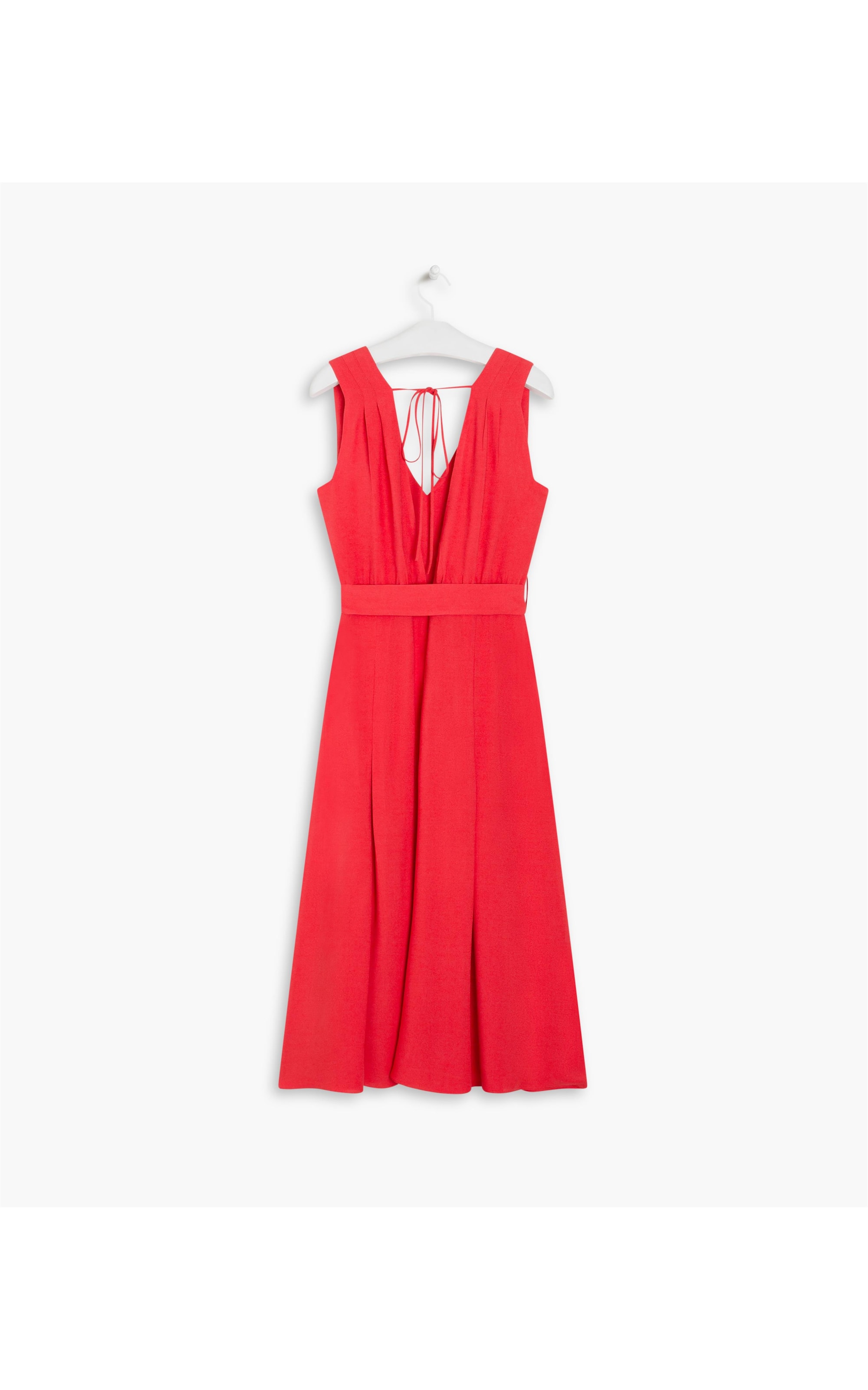 Vestido Wendy Viscose Liso Vermelho