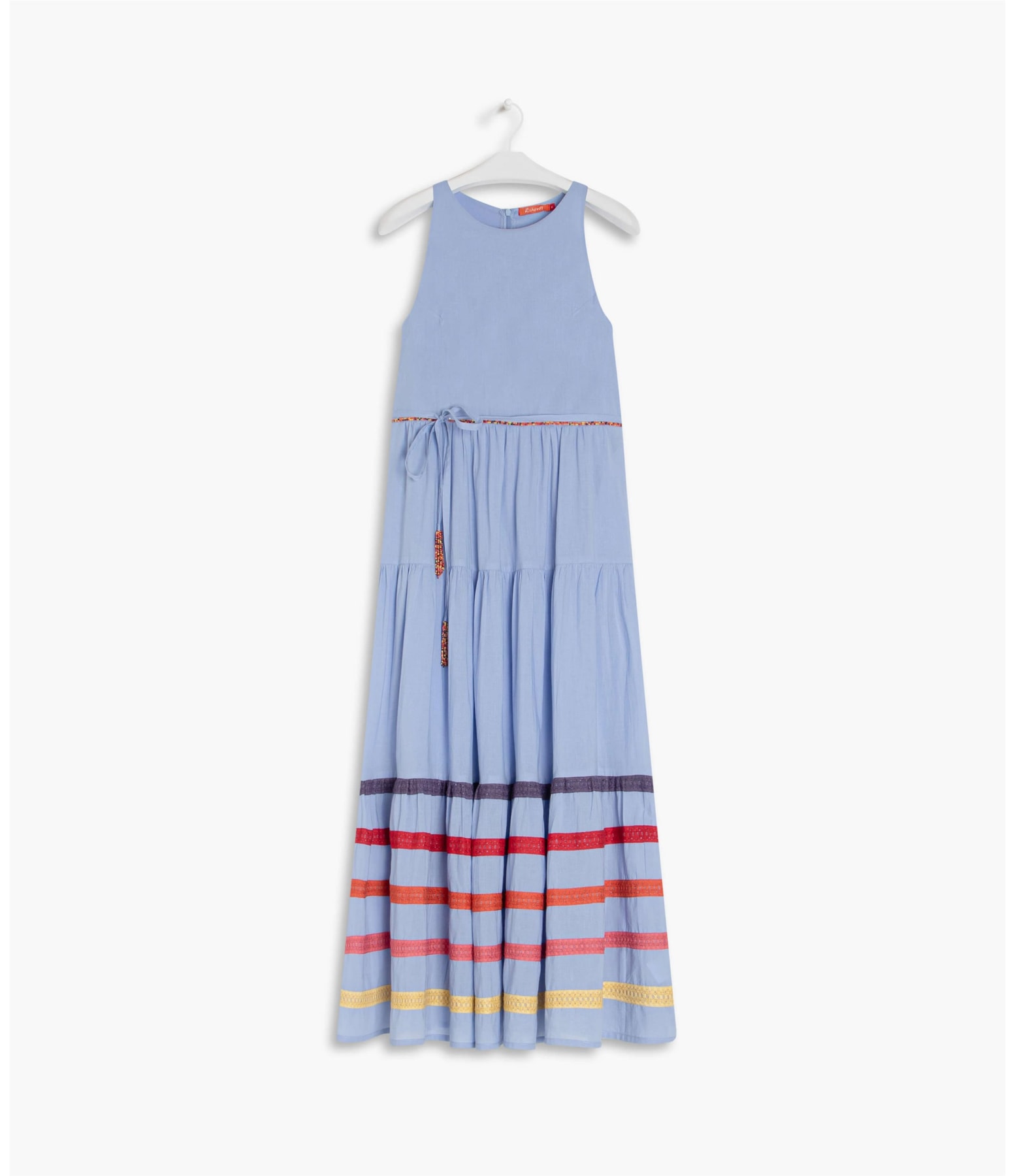 Vestidos Heloise Algodão Azul Pervante