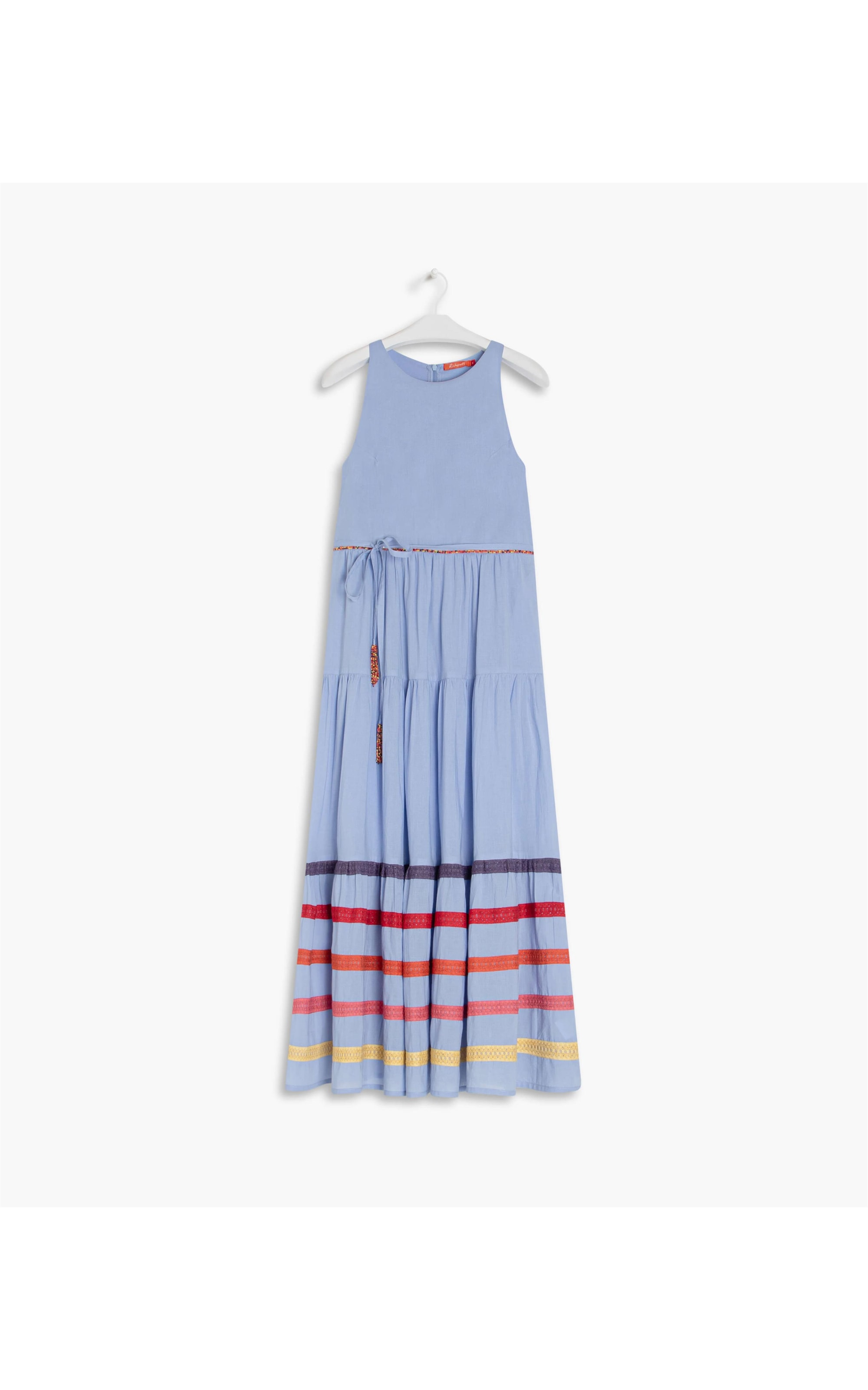 Vestidos Heloise Algodão Azul Pervante