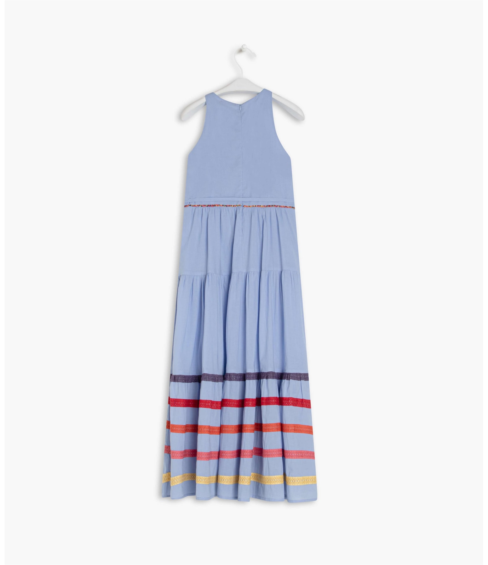 Vestidos Heloise Algodão Azul Pervante