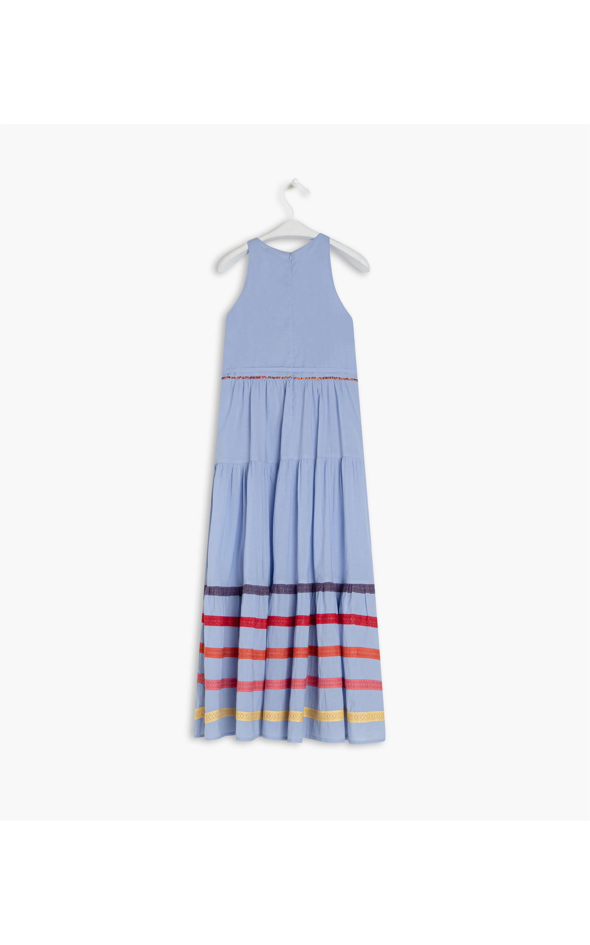 Vestidos Heloise Algodão Azul Pervante