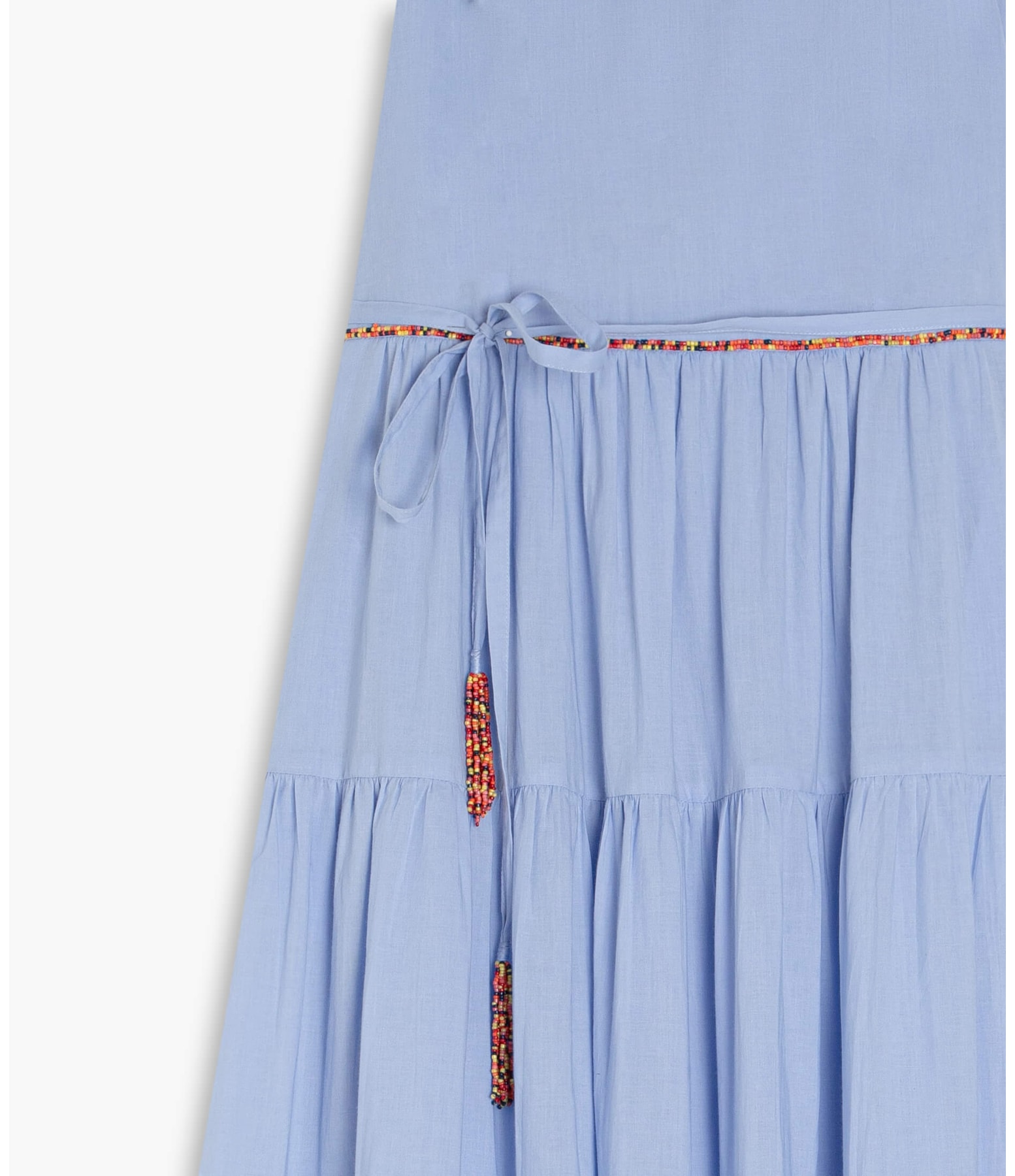Vestidos Heloise Algodão Azul Pervante