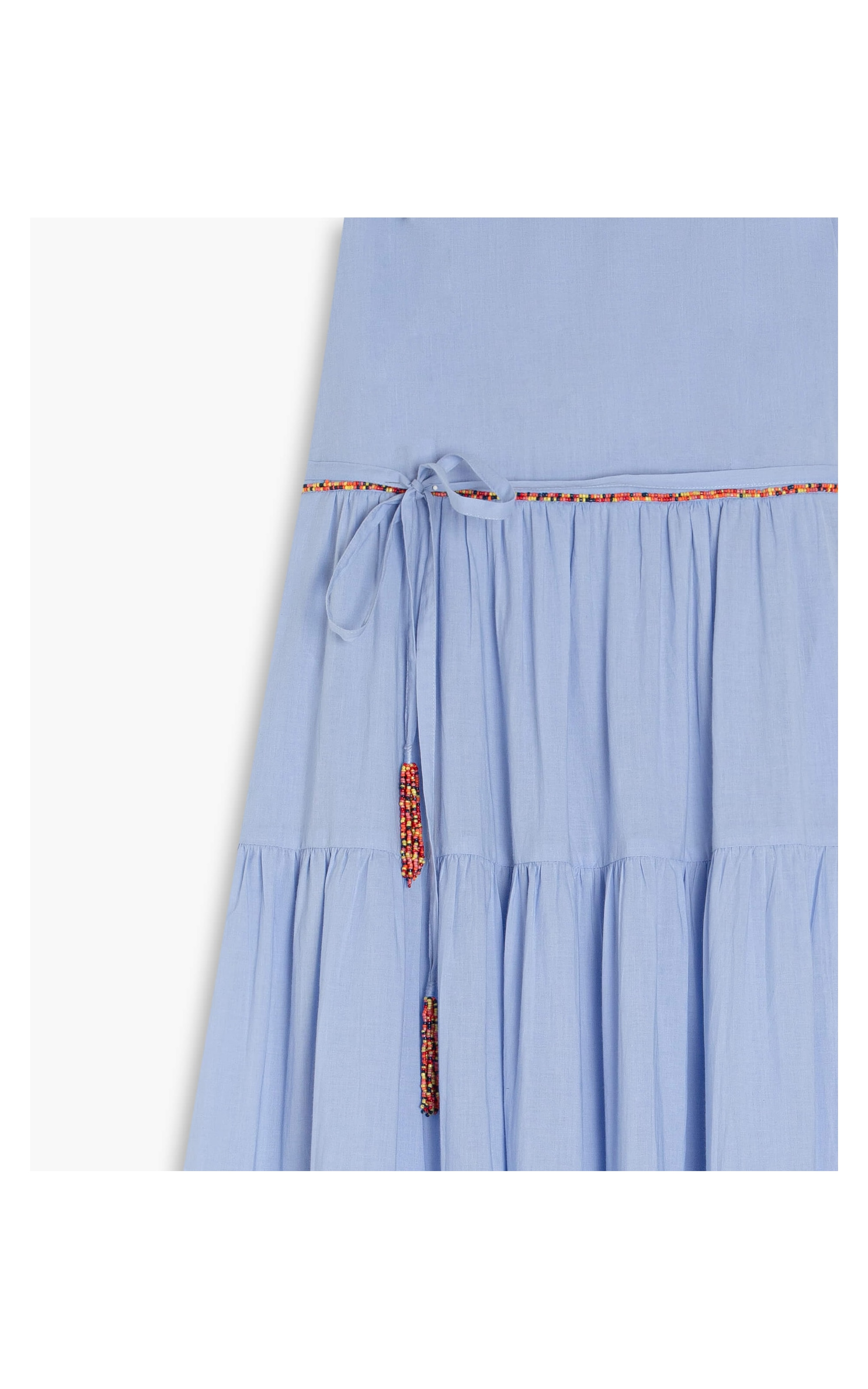 Vestidos Heloise Algodão Azul Pervante